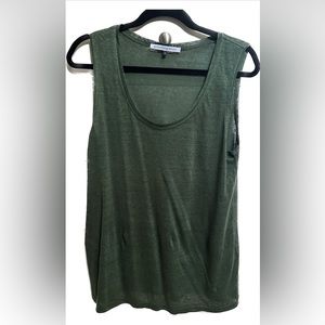 Green Adolfo Dominguez Linen top